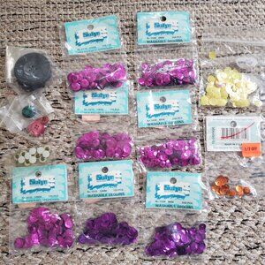 Misc Accents Sequin Sewing Craft Bundle